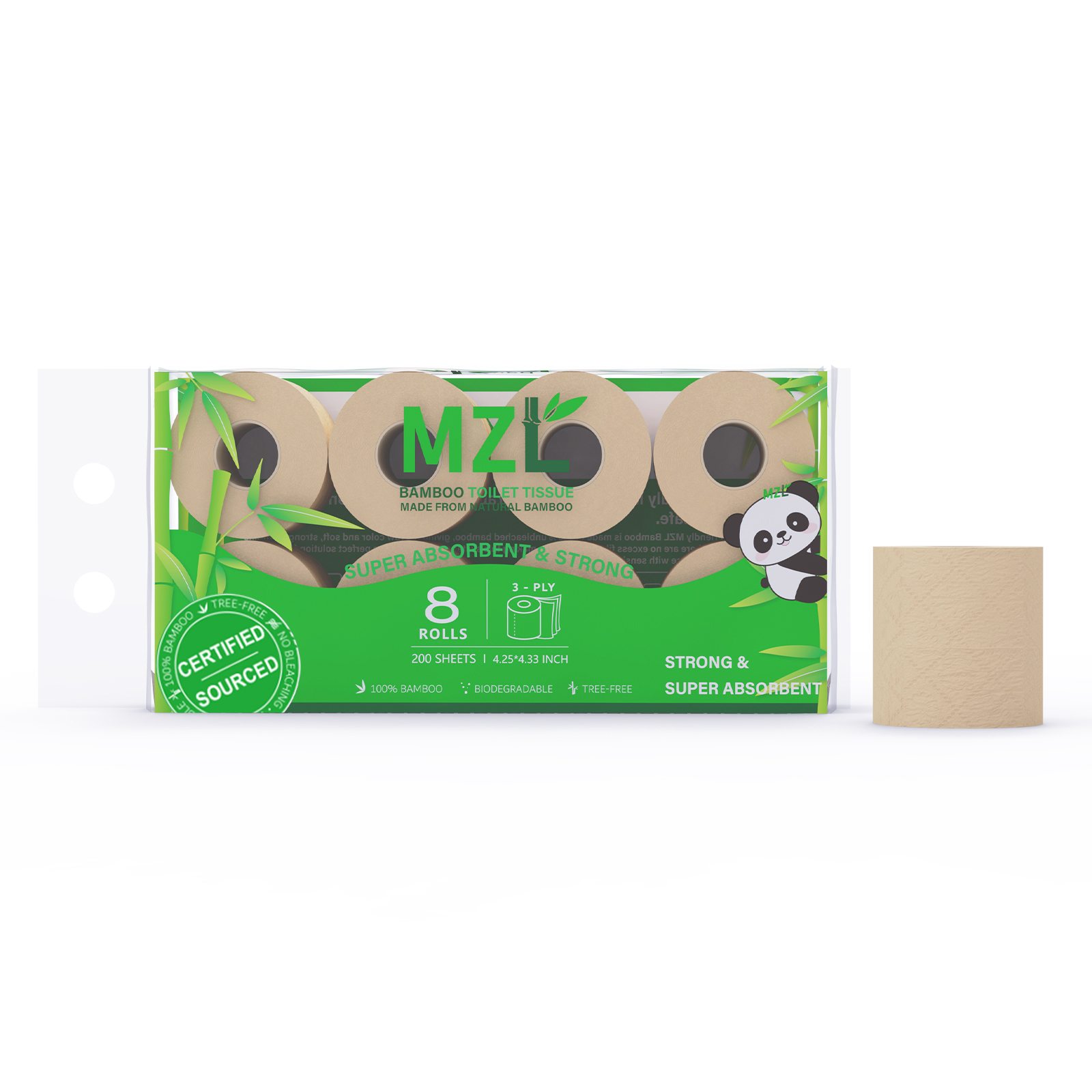 Bamboo Toilet Paper (200sheets) Featured Image