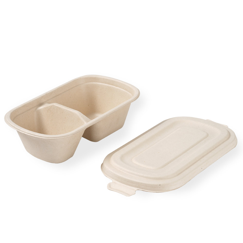 Bamboo Two Compartment Lunch Box Featured Image